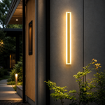 VantaLine Linear Outdoor Wall Light – Architectural Wall Sconce gold