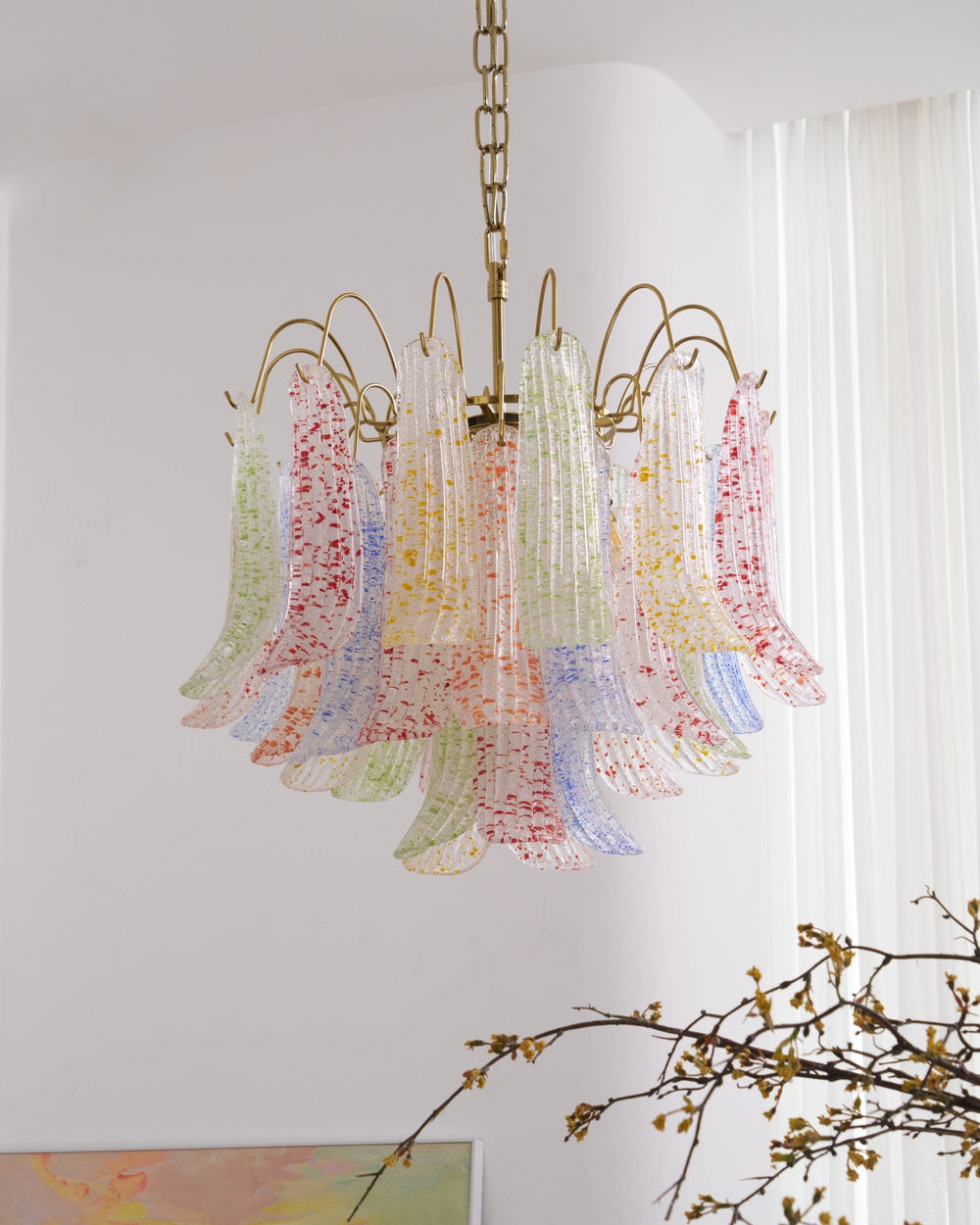 Venini Glass Chandelier