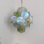 Verdant Bloom Glass Chandelier