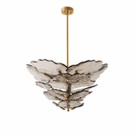 Verdant Petal Glass Chandelier