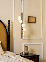 Vertical Orb Timber Pendant Lamp