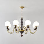 Vintage Curved Sphere Chandelier
