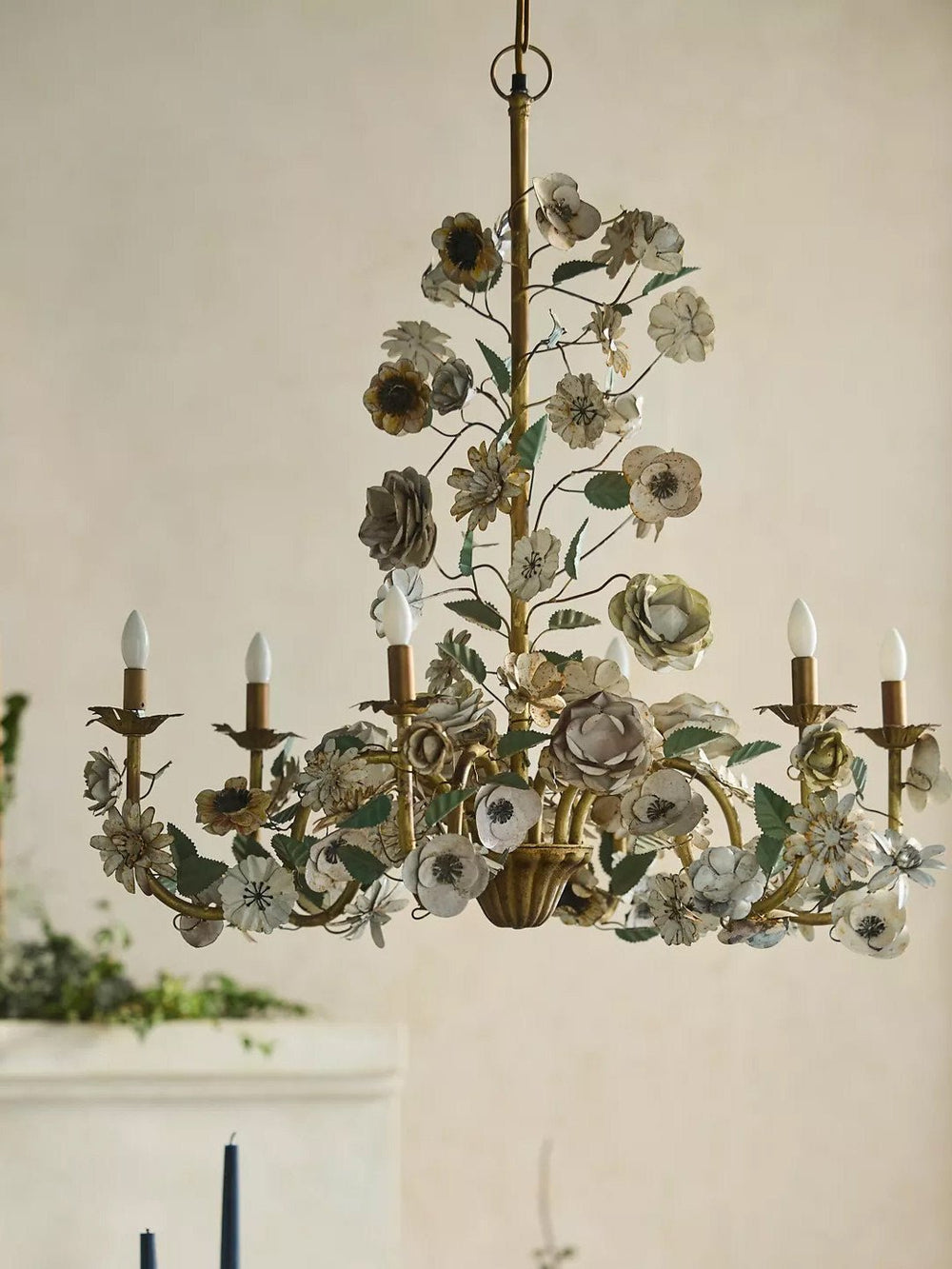 Vintage Floral Chandelier