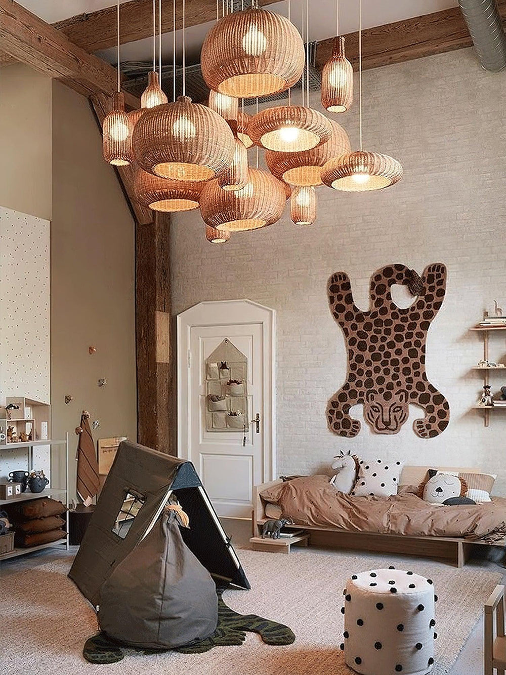 Vintage Rattan Pendant Lamp
