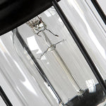 Vintage Wood Glass Chandeliers