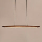 Walnut Arc Linear Pendant Lamp