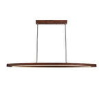 Walnut Arc Linear Pendant Lamp