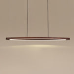 Walnut Arc Linear Pendant Lamp