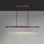 Walnut Arc Linear Pendant Lamp