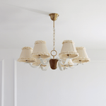 Walnut Fabric Chandelier