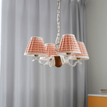 Walnut Fabric Chandelier
