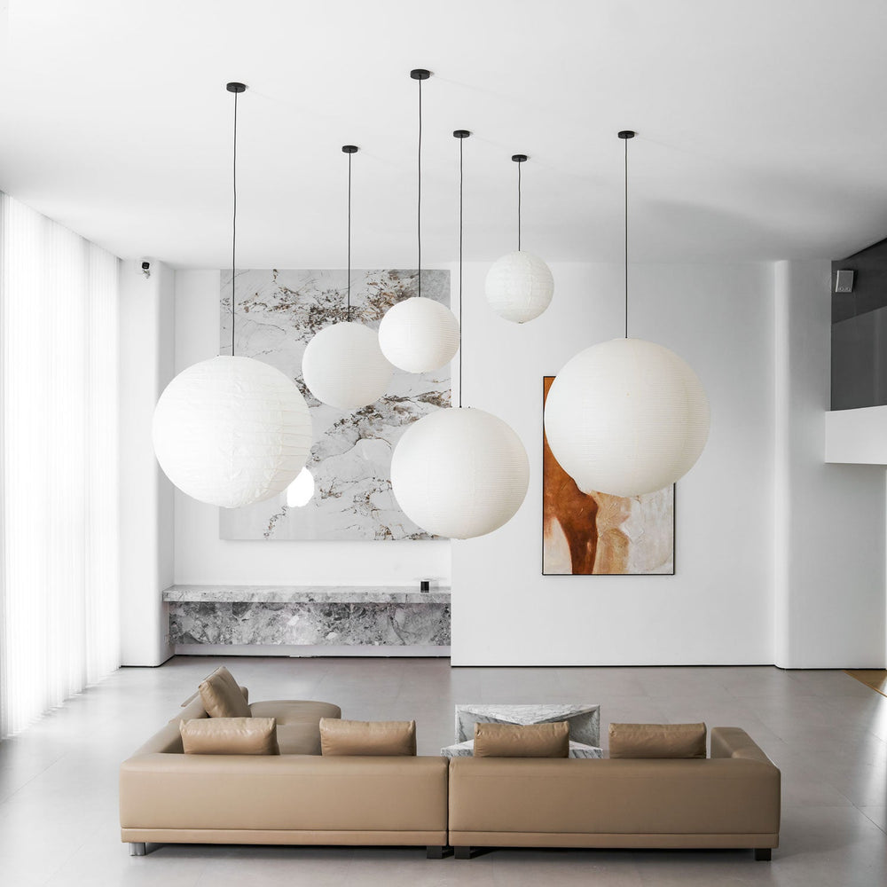 Washi Paper Round Series Pendant Lamp