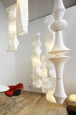 Washi Paper E Pendant Swag Light