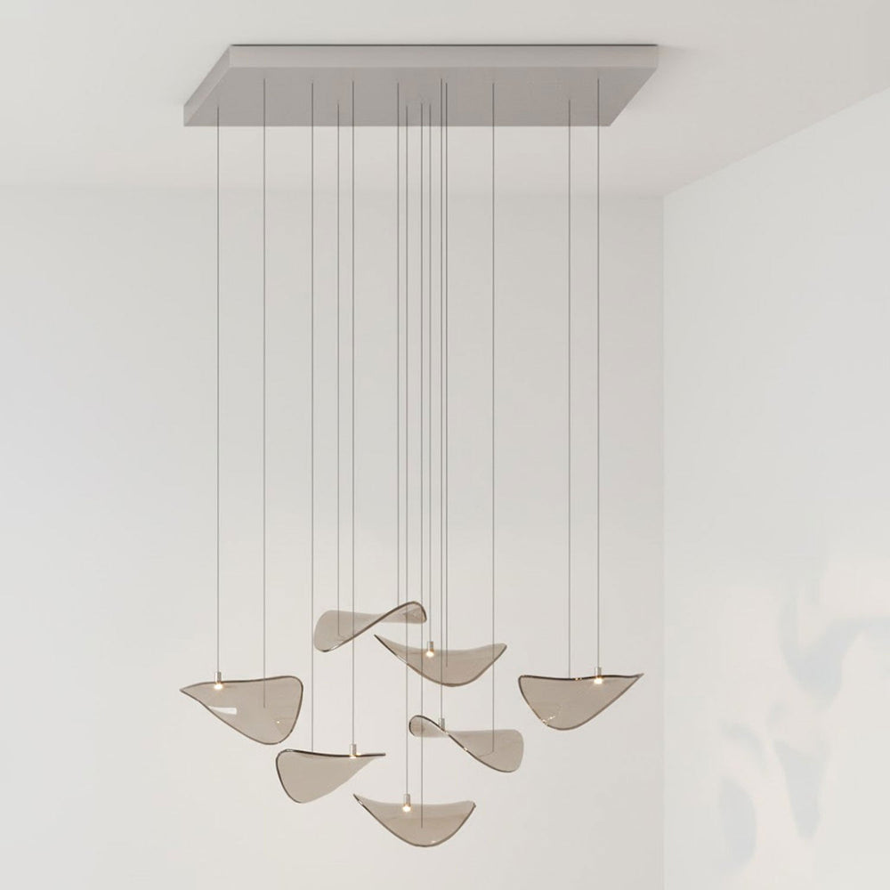 Wave Floating Leaf Chandelier