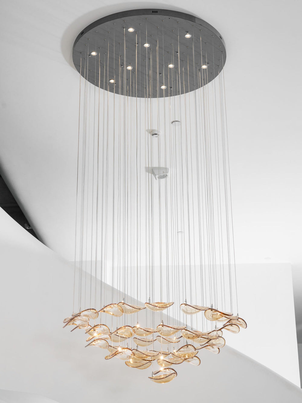 Wave Floating Leaf Chandelier