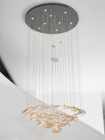 Wave Floating Leaf Chandelier