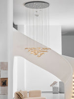 Wave Floating Leaf Chandelier