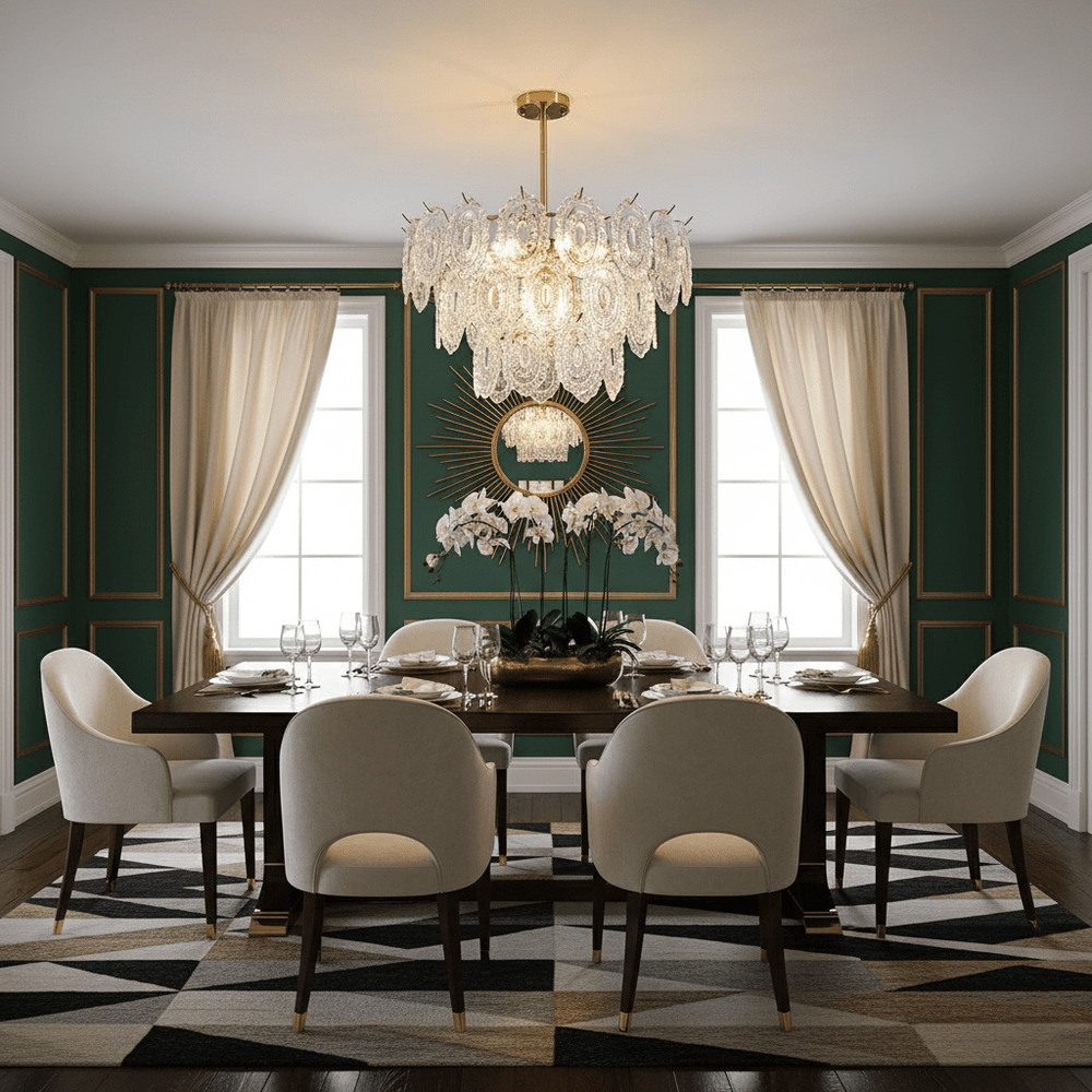 Wave Glass Chandelier