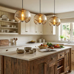 Wave Pendant Light – Modern Curved Glass Ceiling Fixture