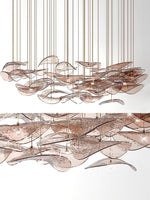 Wave Floating Leaf Chandelier