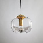 Wave Pendant Light – Modern Curved Glass Ceiling Fixture
