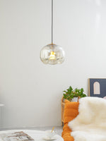 Wave Pendant Light – Modern Curved Glass Ceiling Fixture