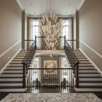 White Feather Art Deco Customize Chandelier