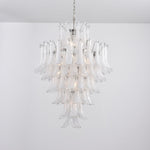 White Cloud Glass Petals Chandelier