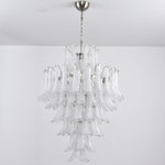 White Cloud Glass Petals Chandelier