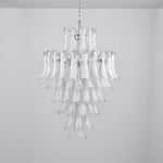 White Cloud Glass Petals Chandelier