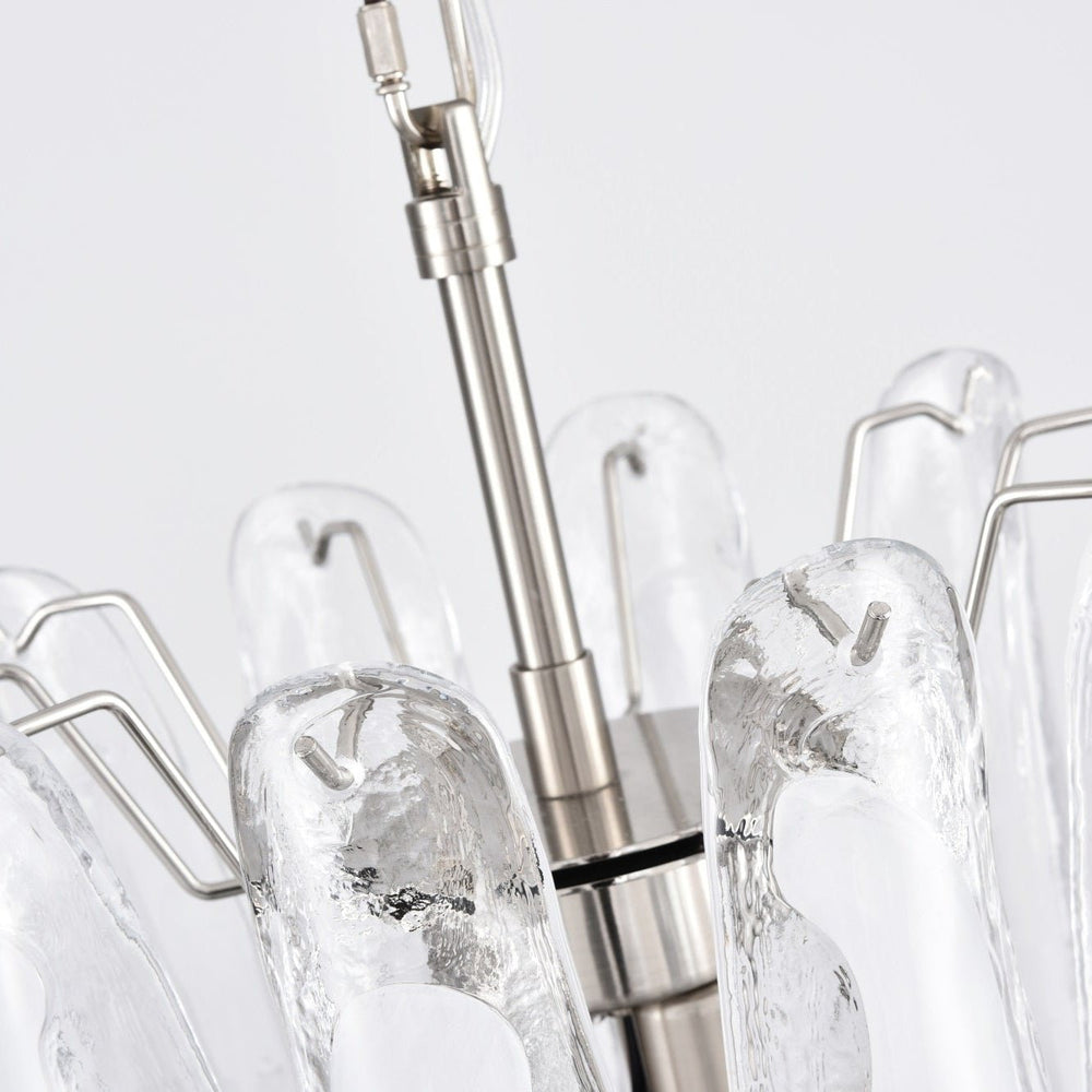 White Cloud Glass Petals Chandelier