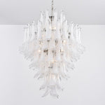 White Cloud Glass Petals Chandelier