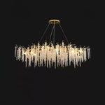 Wisteria Bloom Crystal Chandelier – Gold & Crystal Statement
