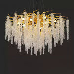 Wisteria Bloom Crystal Chandelier – Gold & Crystal Statement