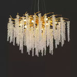 Wisteria Bloom Crystal Chandelier – Gold & Crystal Statement