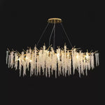 Wisteria Bloom Crystal Chandelier – Gold & Crystal Statement