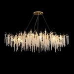 Wisteria Bloom Crystal Chandelier – Gold & Crystal Statement