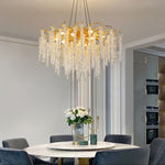Wisteria Bloom Crystal Chandelier – Gold & Crystal Statement