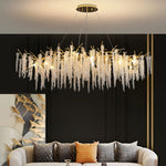 Wisteria Bloom Crystal Chandelier – Gold & Crystal Statement