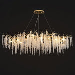 Wisteria Bloom Crystal Chandelier – Gold & Crystal Statement