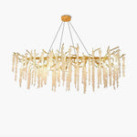 Wisteria Bloom Crystal Chandelier – Gold & Crystal Statement
