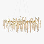 Wisteria Bloom Crystal Chandelier – Gold & Crystal Statement