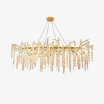 Wisteria Bloom Crystal Chandelier – Gold & Crystal Statement