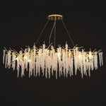 Wisteria Bloom Crystal Chandelier – Gold & Crystal Statement