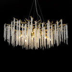 Wisteria Bloom Crystal Chandelier – Gold & Crystal Statement