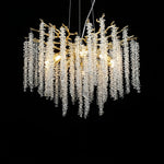 Wisteria Bloom Crystal Chandelier – Gold & Crystal Statement