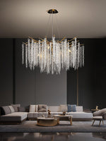Wisteria Bloom Crystal Chandelier – Gold & Crystal Statement