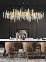 Wisteria Bloom Crystal Chandelier – Gold & Crystal Statement