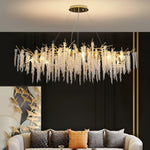 Wisteria Bloom Crystal Chandelier – Gold & Crystal Statement