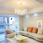 Wisteria Bloom Crystal Chandelier – Gold & Crystal Statement